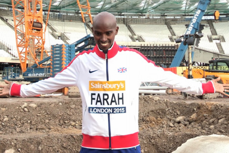 Mo Farah launches 2015 Sainsbury's Anniversary Games at Olympic Stadium