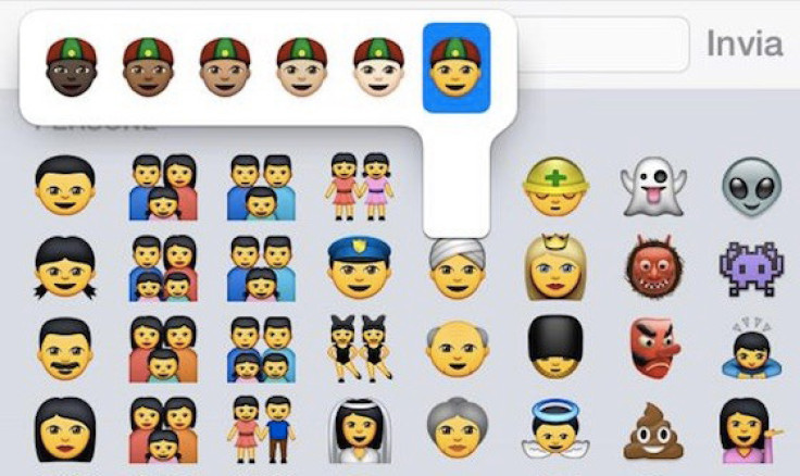 The new emoji characters feature straight and same sex couples and families