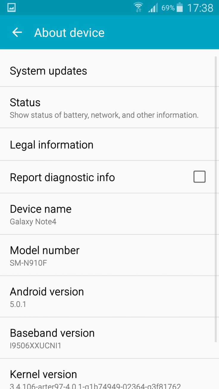 Galaxy Note 4 Lollipop firmware