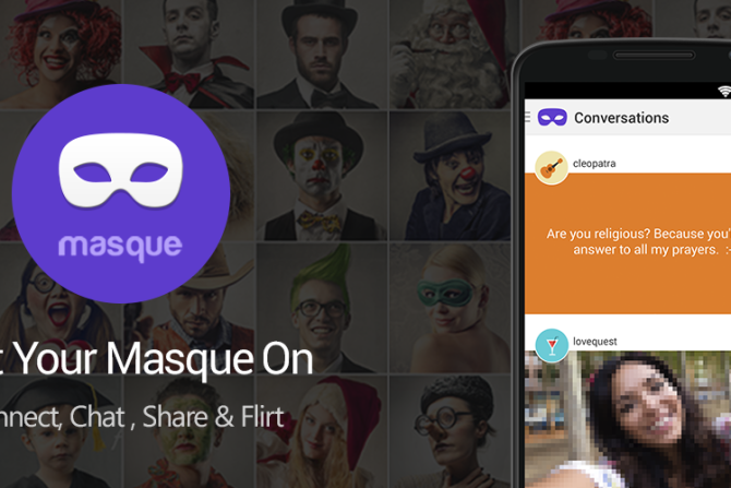 Anonymous dating app Masque