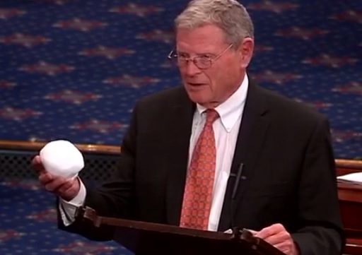 Republican James Inhofe Throws Snowball On Senate Floor To 'disprove ...