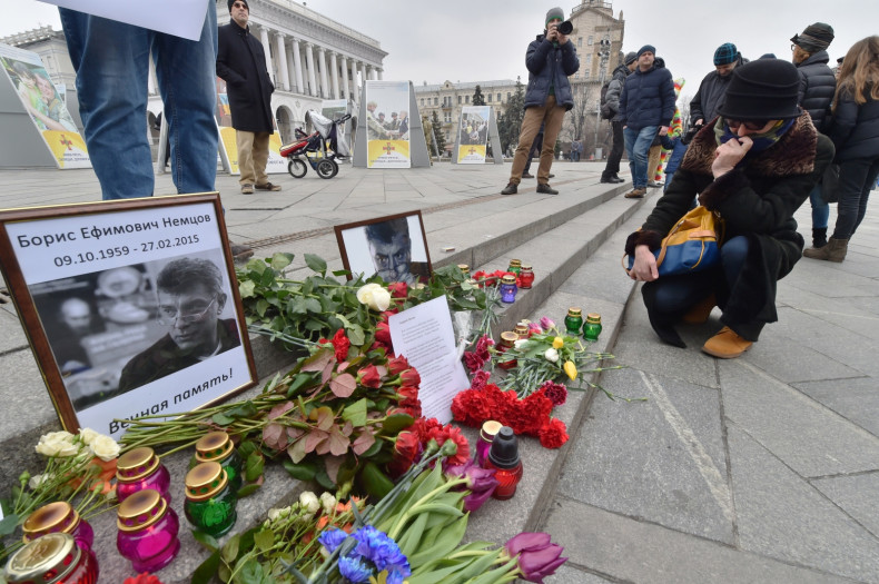 Tributes to Boris Nemtsov in Moscow