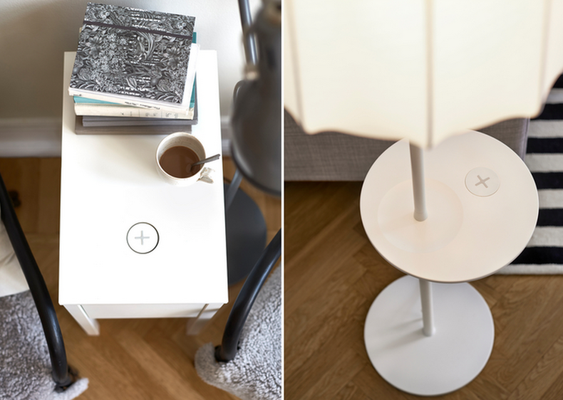 Ikea Qi charging furniture