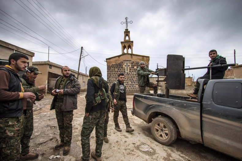YPG Kurdish fighters in Tel Tamer