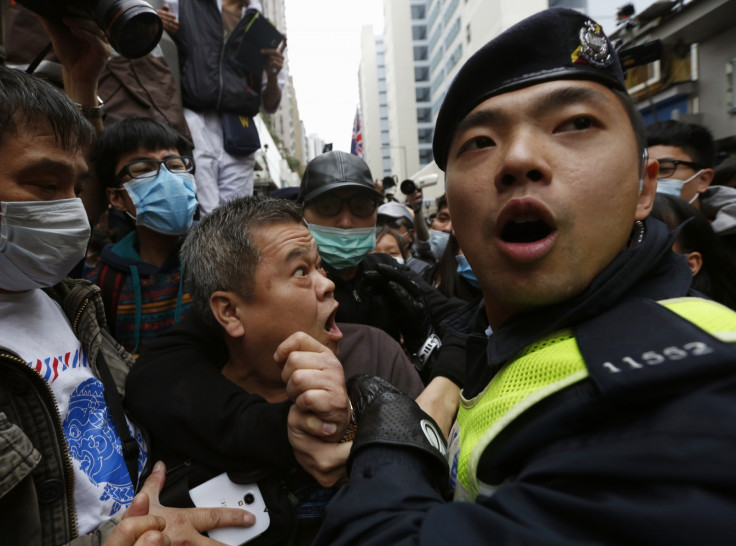 Hong Kong protest arrest