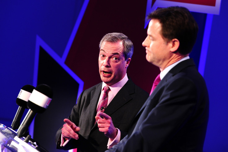 Nick Clegg and Nigel Farage debate