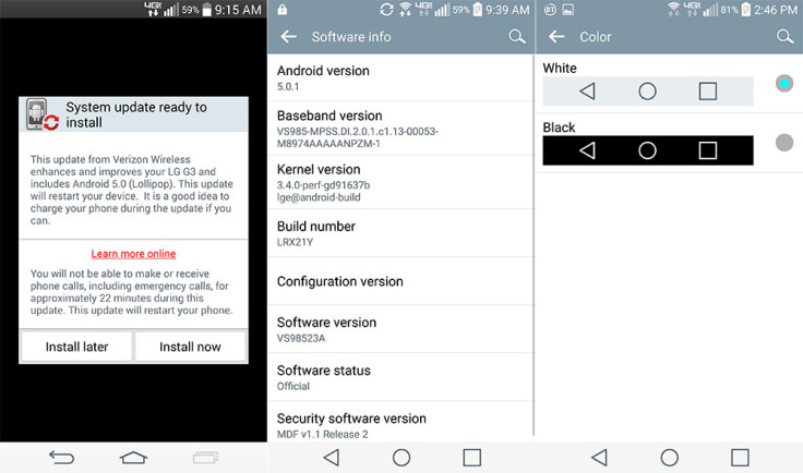 Android 5.0.1 for LG G3