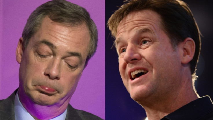 Nigel Farage and Nick Clegg