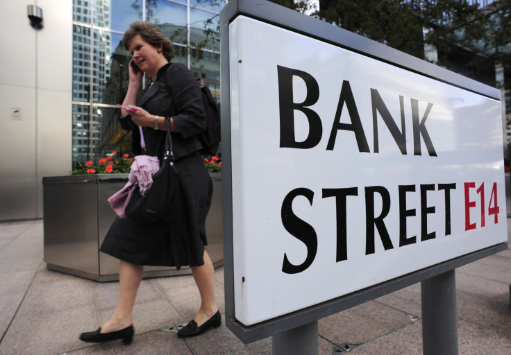 Female worker in Canary Wharf