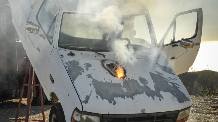 Lockheed Martin Athena laser weapon test