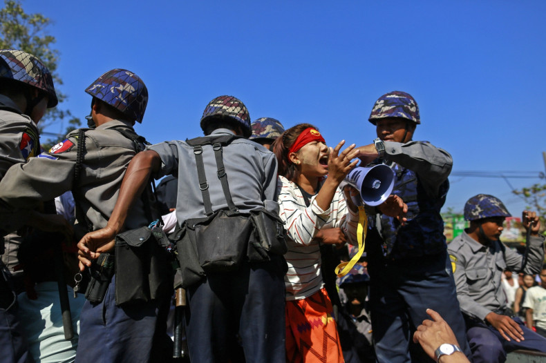 Myanmar student protest crackdown