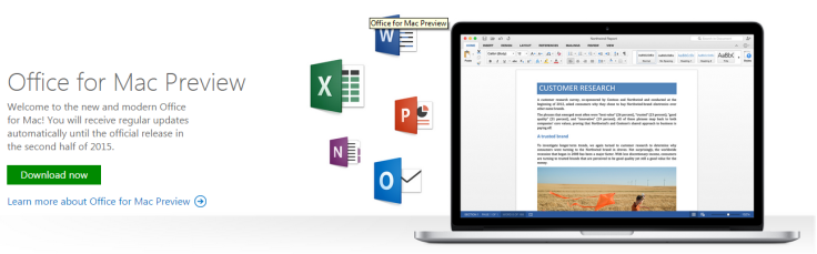 Office 2016 for Mac Preview