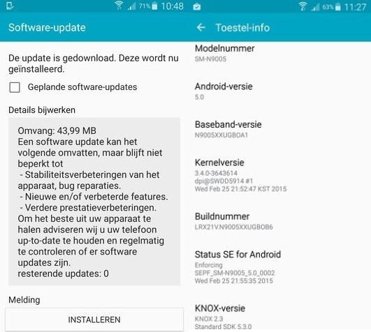 Android 5.0 Lollipop N9005XXUGBOB6 Android 5.0 Lollipop N9005XXUGBOB6