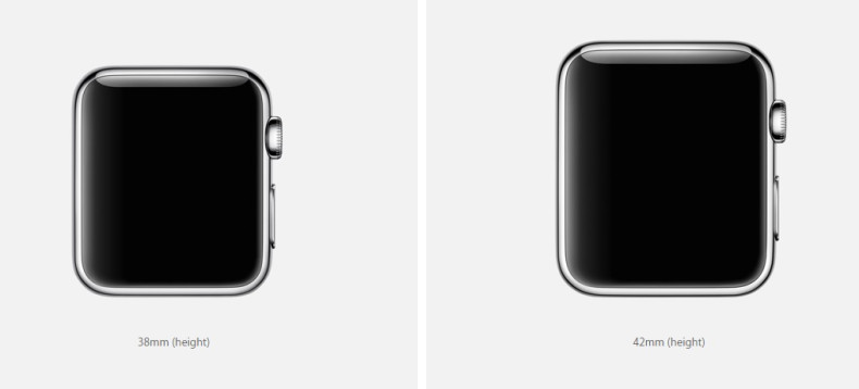 Apple Watch case sizes