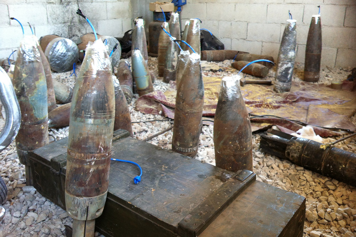Syria homemade weapons
