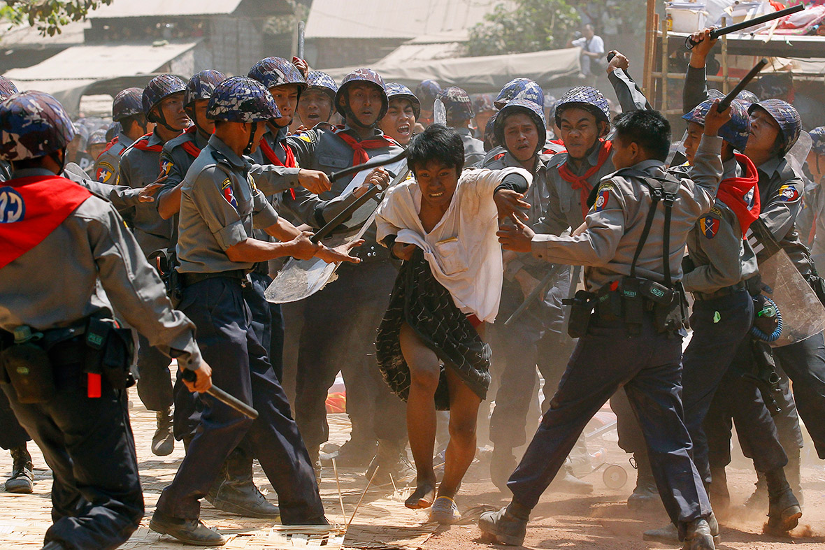Myanmar student protest