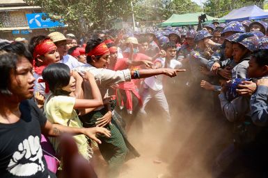 Myanmar student protest