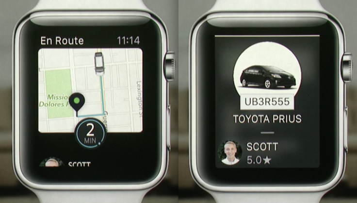 Uber Apple Watch app