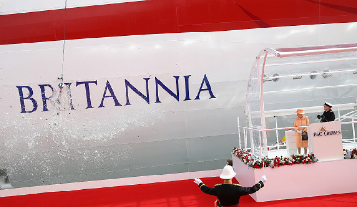 The Queen launches the Britannia