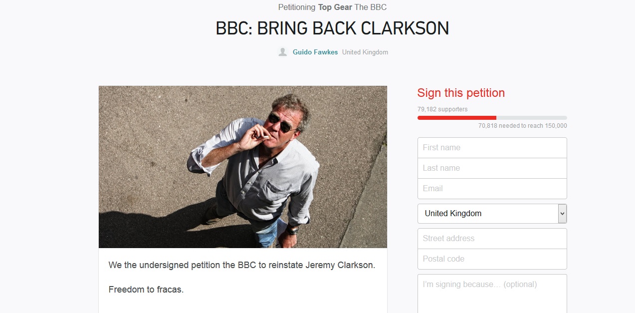 Jeremy Clarkson fracas: campaign to bring back Top Gear gathers pace