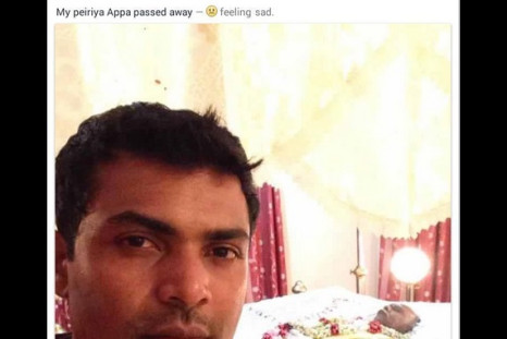 Sri lankan Man's Selfie with dead uncle