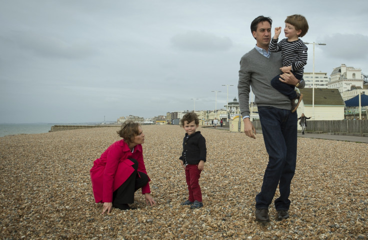 Happy family: On Brighton beach in 2013