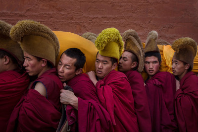 Tibetan Buddhist monks Labrang Monastery