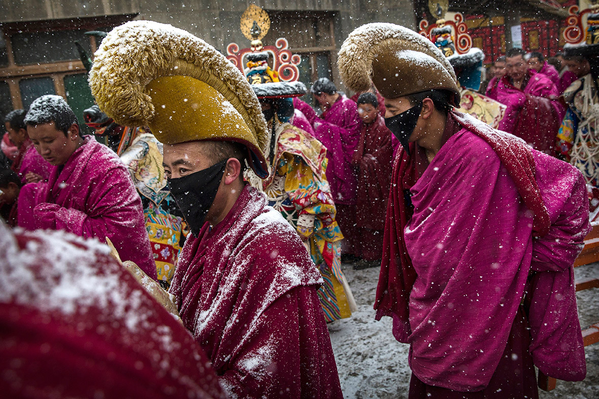 Tibetan Buddhist monks Labrang Monastery