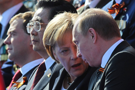 Angela Merkel and Vladimir Putin