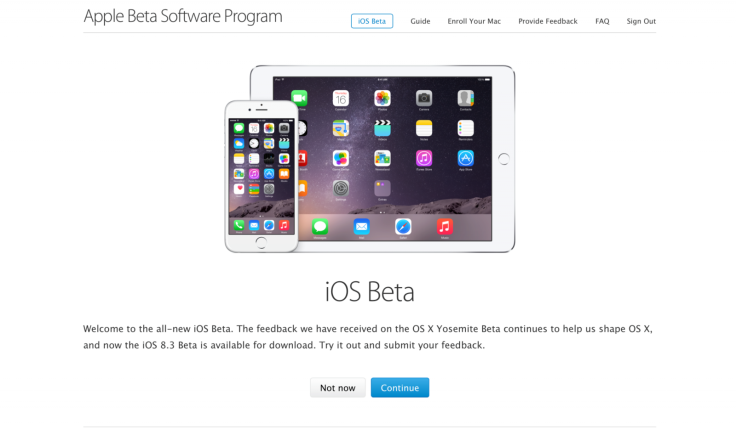 iOS Beta Program