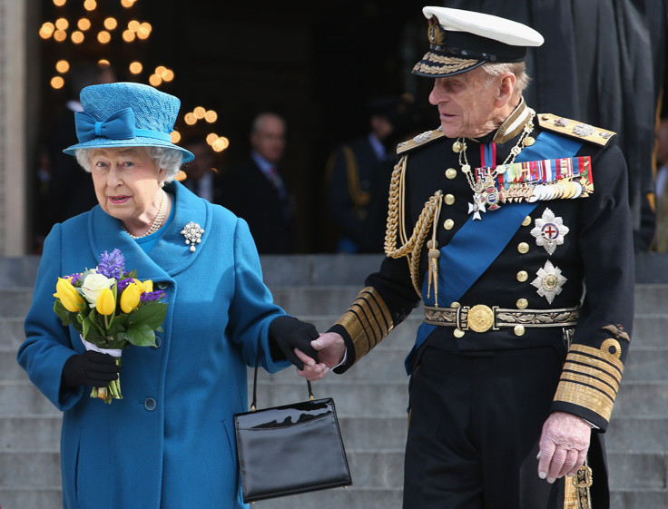 queen prince philip holding hands