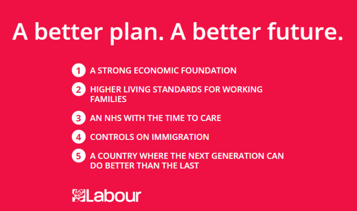 Labour pledge card 2015