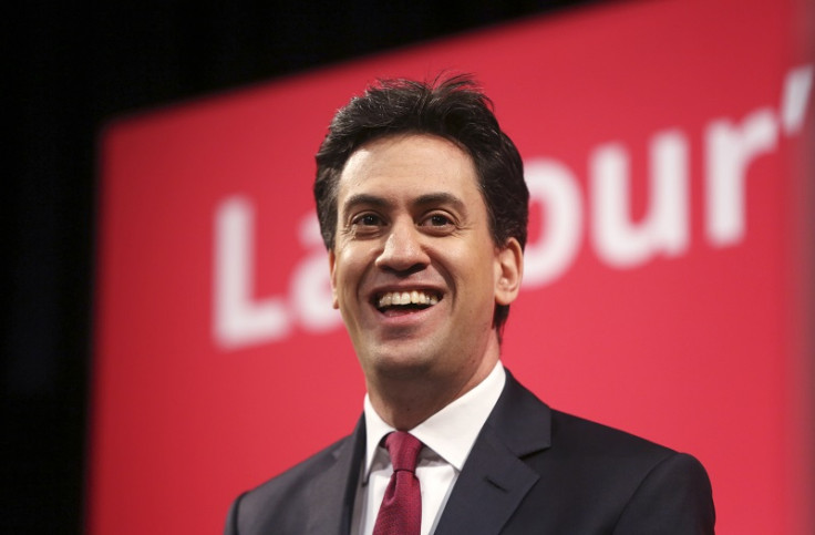 Ed Miliband speaking at Haverstock school