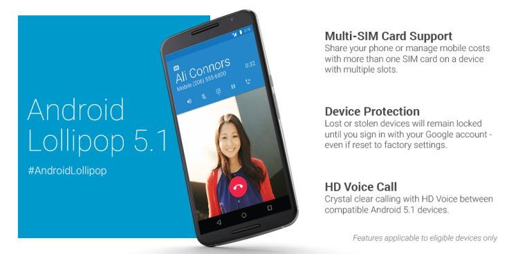 Android 5.1 HD Voice Calling