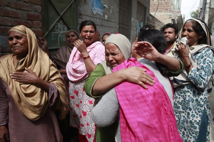Families of Lahore suicide bombing victims
