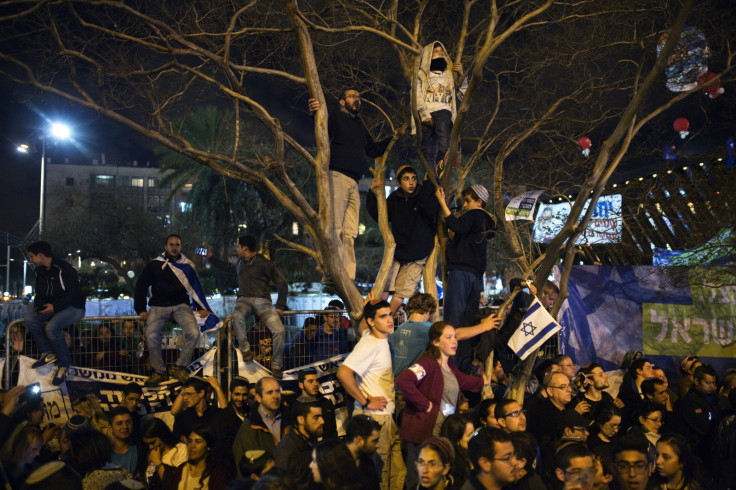 Israel Likud supporters rally