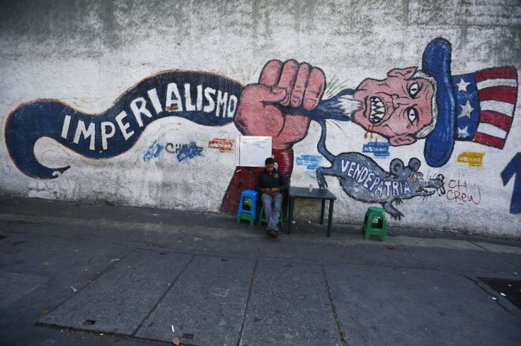 US Venezuela threat graffiti