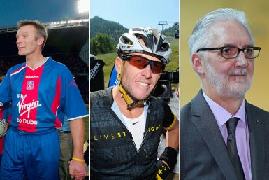 Geoff Thomas, Lance Armstrong and Brian Cookson