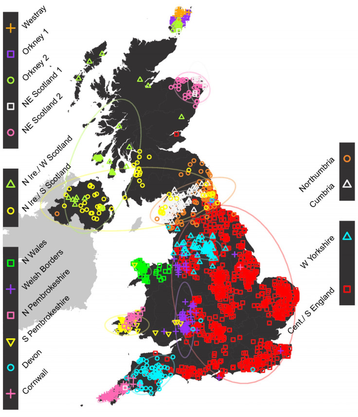 genetic map of british isles