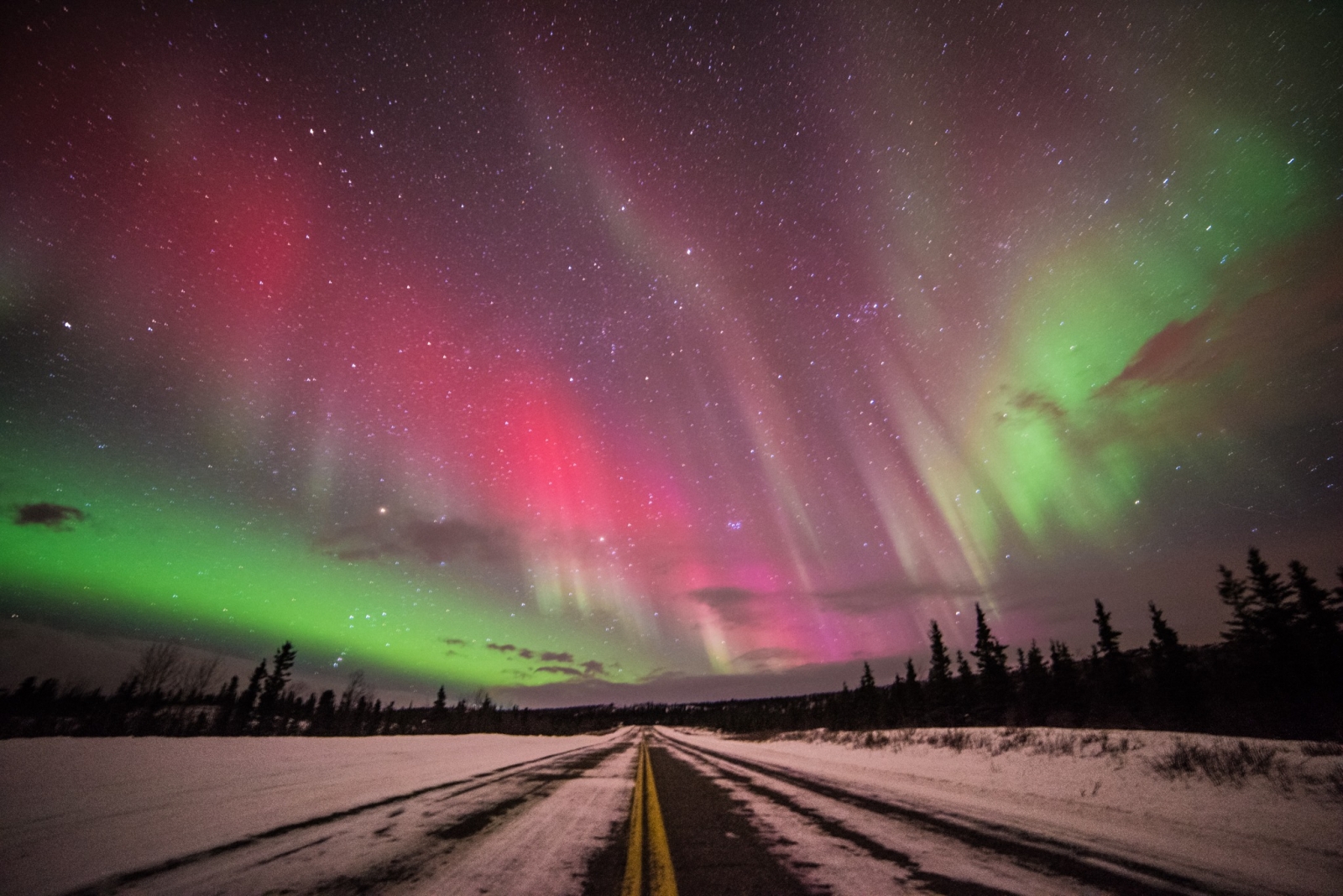 Aurora Borealis Photos of Northern Lights over Alaska following