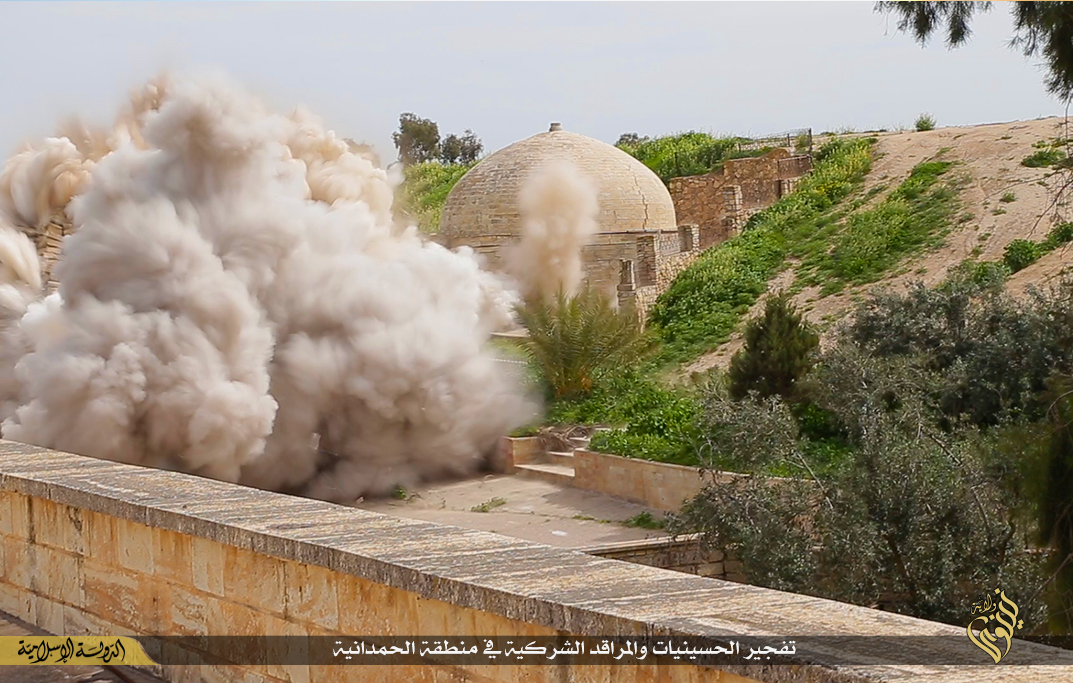 Behnam monastery Isis blown up