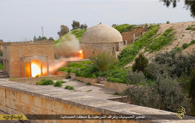 Mar Behnam monastery Isis blown up Mar Behnam monastery Isis blown up