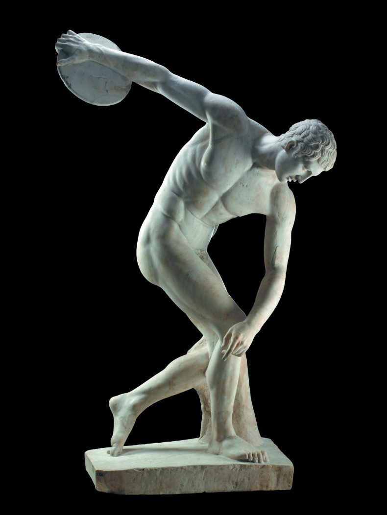 Marble statue of a discus-thrower