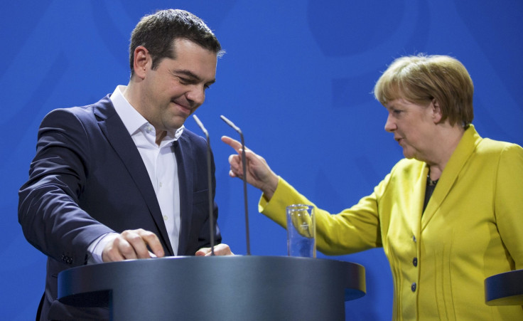 Alexis Tsipras Angela Merkel Greece Germany