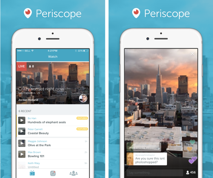 Periscope vs Meerkat live video streaming