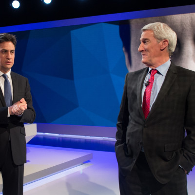 Ed Miliband and Jeremy Paxman