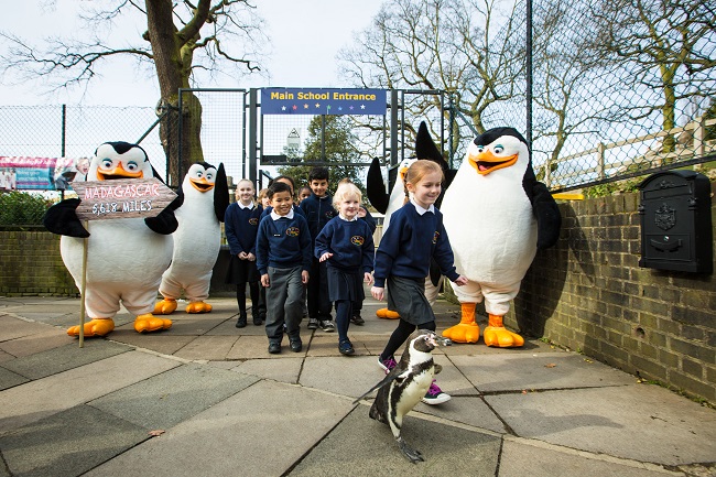 John Lewis Christmas ad star launches school road safety campaign with real penguin