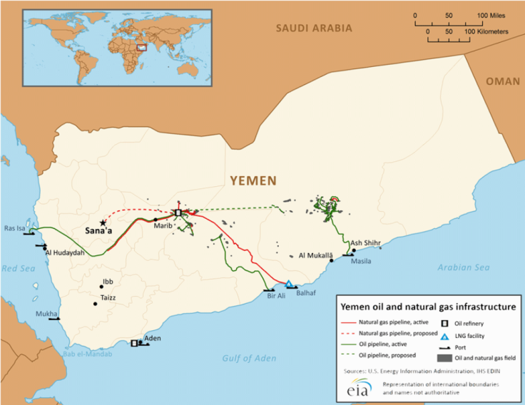 Yemen Oil and Gas Infrastructure.