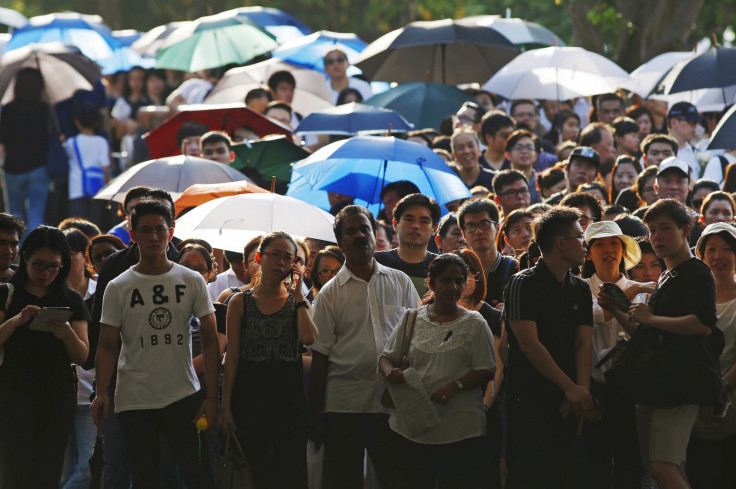 Singapore Lee Kuan Yew's funeral procession