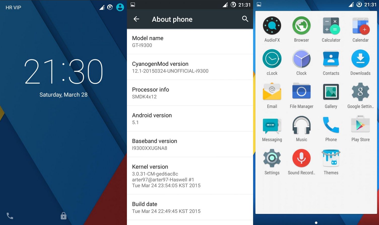 Samsung galaxy a3 cyanogenmod